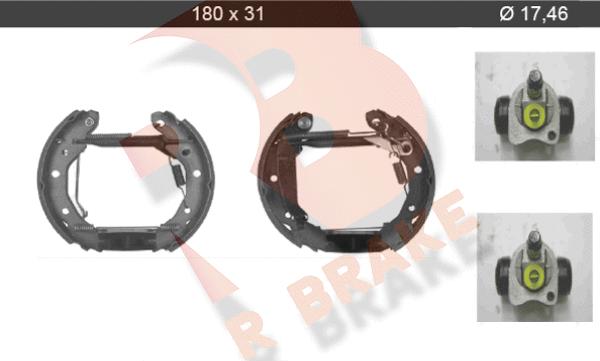 R Brake 79RBKT0091 - Bremžu loku komplekts adetalas.lv