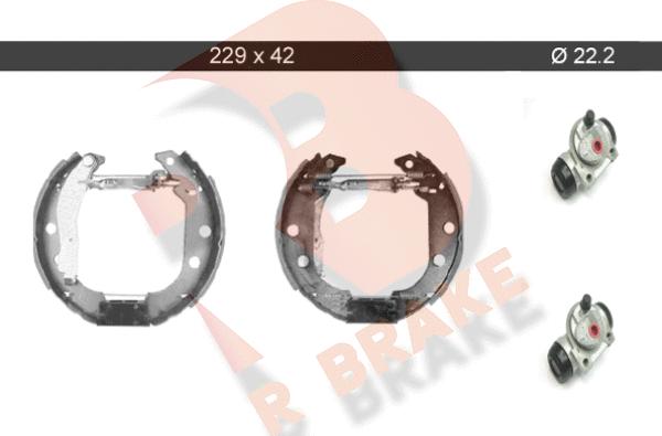 R Brake 79RBKT0048 - Bremžu loku komplekts adetalas.lv