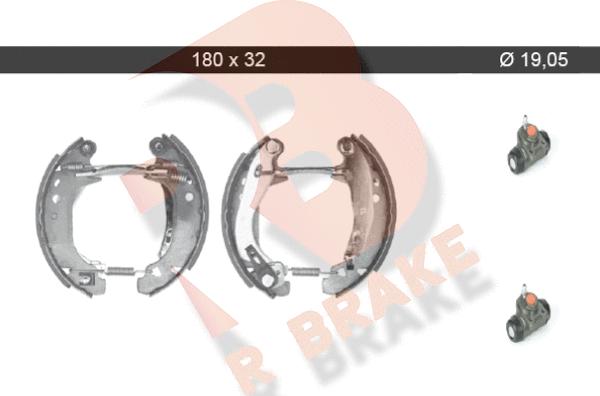 R Brake 79RBKT0063 - Bremžu loku komplekts adetalas.lv