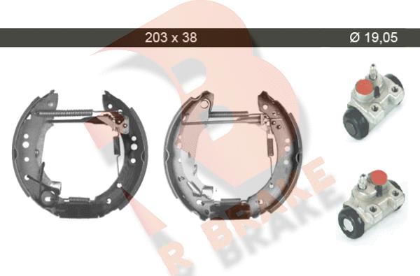 R Brake 79RBKT0007 - Bremžu loku komplekts adetalas.lv