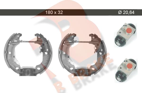 R Brake 79RBKT0013 - Bremžu loku komplekts adetalas.lv