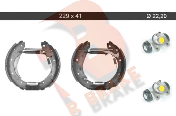 R Brake 79RBKT0072 - Bremžu loku komplekts adetalas.lv