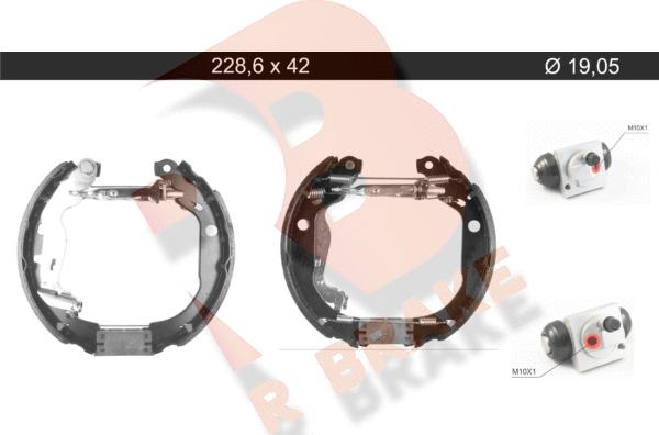 R Brake 79RBKT0140 - Bremžu loku komplekts adetalas.lv