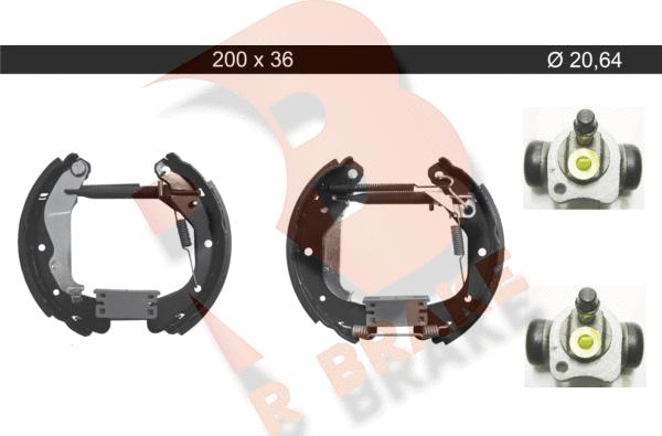 R Brake 79RBKT0141 - Bremžu loku komplekts adetalas.lv