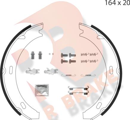 R Brake 79RBPB4011 - Bremžu loku kompl., Stāvbremze adetalas.lv