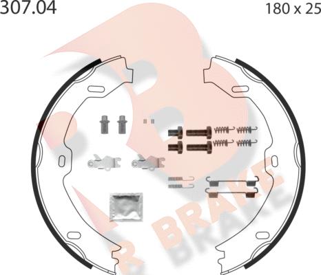 R Brake 79RBPB4013 - Bremžu loku kompl., Stāvbremze adetalas.lv