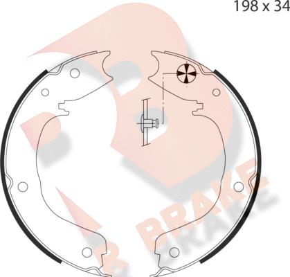 R Brake 79RBPB4035 - Bremžu loku kompl., Stāvbremze adetalas.lv