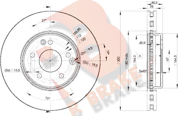 R Brake 78RBD20411 - Bremžu diski adetalas.lv