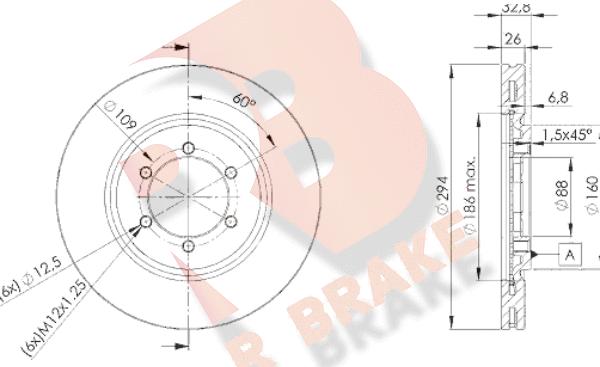 R Brake 78RBD28678 - Bremžu diski adetalas.lv