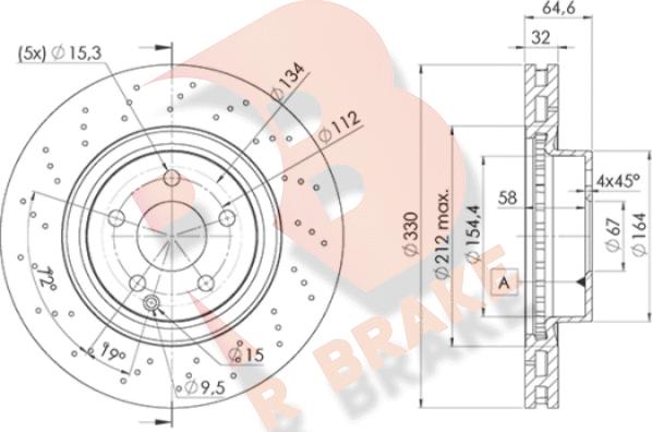 R Brake 78RBD22592 - Bremžu diski adetalas.lv