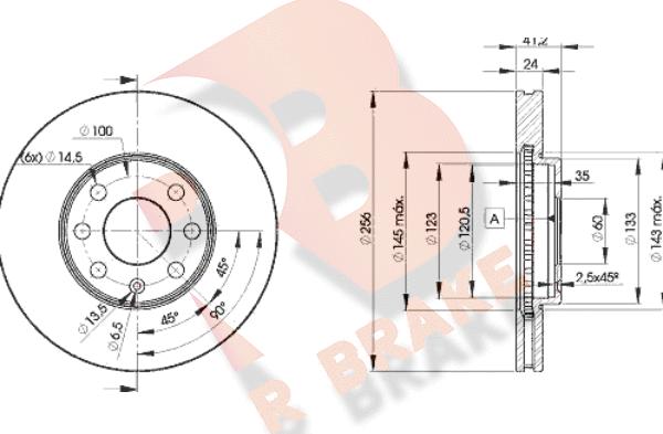 R Brake 78RBD27879 - Bremžu diski adetalas.lv