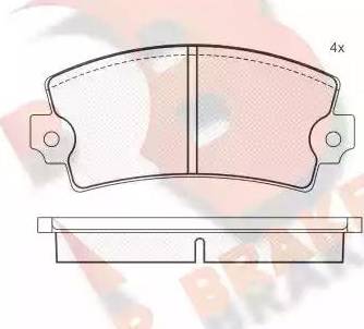 R Brake RB0139 - Bremžu uzliku kompl., Disku bremzes adetalas.lv