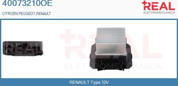 REAL 40073210OE - Rezistors, Salona ventilators adetalas.lv