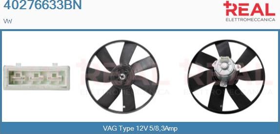 REAL 40276633BN - Ventilators, Motora dzesēšanas sistēma adetalas.lv