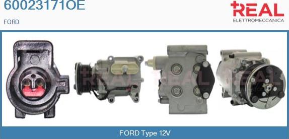 REAL 60023171OE - Kompresors, Gaisa kond. sistēma adetalas.lv