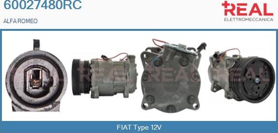 REAL 60027480RC - Kompresors, Gaisa kond. sistēma adetalas.lv