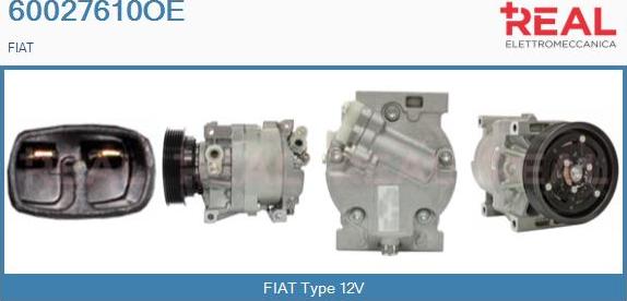 REAL 60027610OE - Kompresors, Gaisa kond. sistēma adetalas.lv