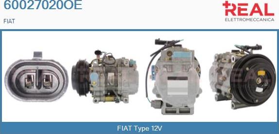 REAL 60027020OE - Kompresors, Gaisa kond. sistēma adetalas.lv