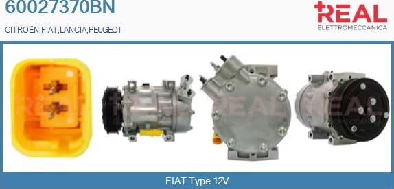 REAL 60027370BN - Kompresors, Gaisa kond. sistēma adetalas.lv