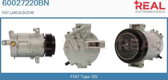 REAL 60027220BN - Kompresors, Gaisa kond. sistēma adetalas.lv
