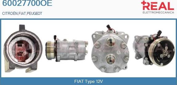 REAL 60027700OE - Kompresors, Gaisa kond. sistēma adetalas.lv