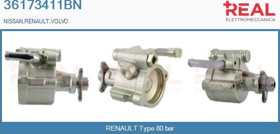 REAL 36173411BN - Hidrosūknis, Stūres iekārta adetalas.lv