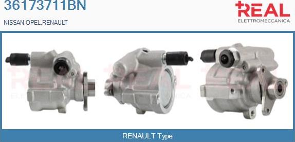 REAL 36173711BN - Hidrosūknis, Stūres iekārta adetalas.lv