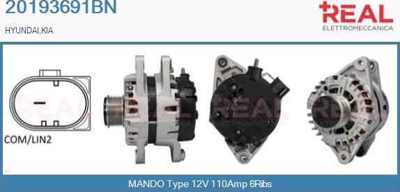 REAL 20193691BN - Ģenerators adetalas.lv