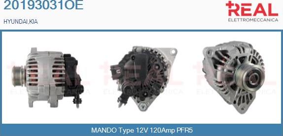 REAL 20193031OE - Ģenerators adetalas.lv