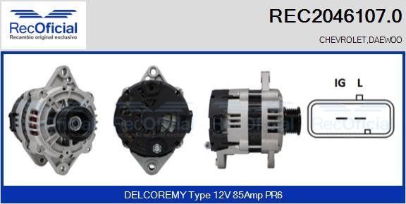 RECOFICIAL REC2046107.0 - Ģenerators adetalas.lv