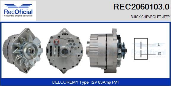 RECOFICIAL REC2060103.0 - Ģenerators adetalas.lv