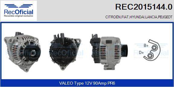 RECOFICIAL REC2015144.0 - Ģenerators adetalas.lv