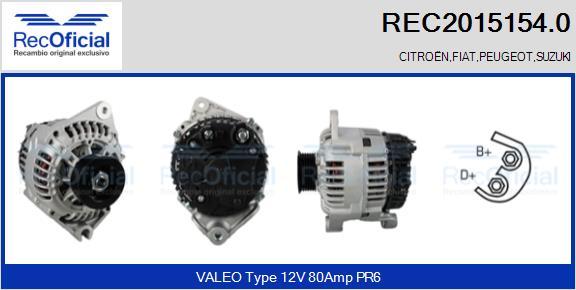 RECOFICIAL REC2015154.0 - Ģenerators adetalas.lv