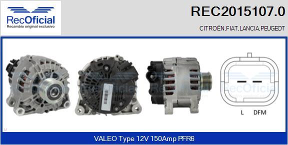 RECOFICIAL REC2015107.0 - Ģenerators adetalas.lv