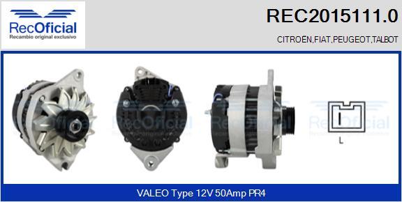 RECOFICIAL REC2015111.0 - Ģenerators adetalas.lv