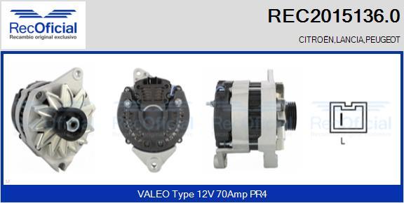 RECOFICIAL REC2015136.0 - Ģenerators adetalas.lv