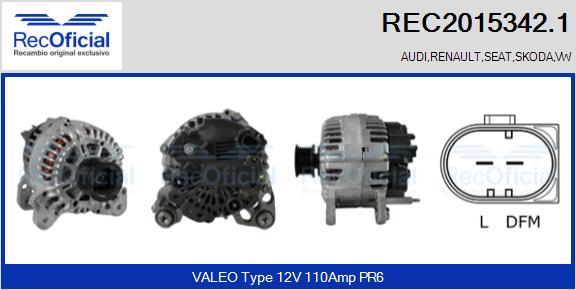 RECOFICIAL REC2015342.1 - Ģenerators adetalas.lv