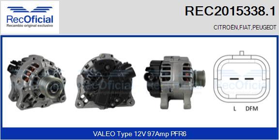 RECOFICIAL REC2015338.1 - Ģenerators adetalas.lv