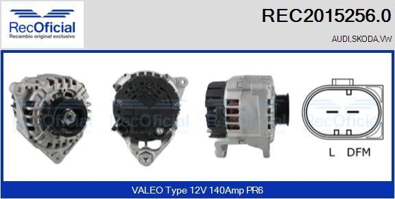 RECOFICIAL REC2015256.0 - Ģenerators adetalas.lv