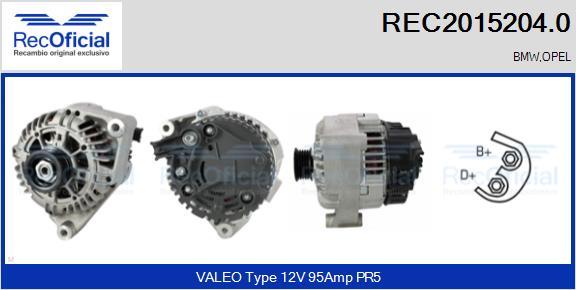 RECOFICIAL REC2015204.0 - Ģenerators adetalas.lv