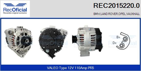 RECOFICIAL REC2015220.0 - Ģenerators adetalas.lv