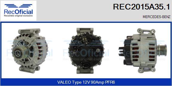 RECOFICIAL REC2015A35.1 - Ģenerators adetalas.lv