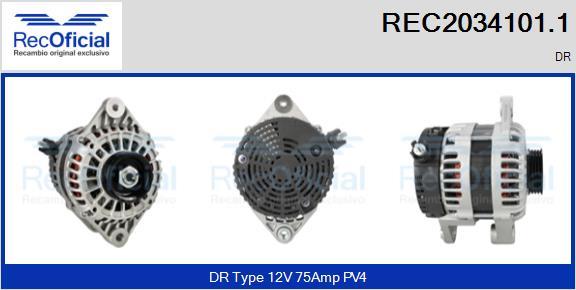RECOFICIAL REC2034101.1 - Ģenerators adetalas.lv