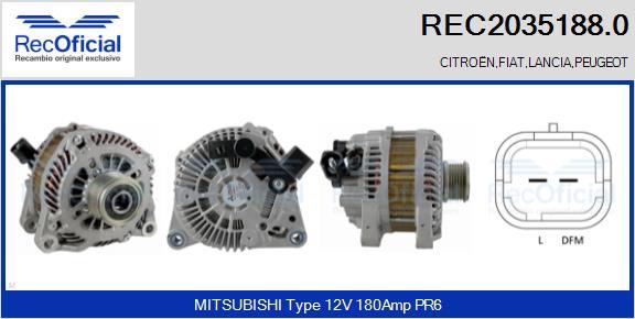 RECOFICIAL REC2035188.0 - Ģenerators adetalas.lv