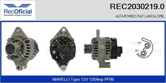 RECOFICIAL REC2030219.0 - Ģenerators adetalas.lv