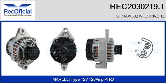 RECOFICIAL REC2030219.1 - Ģenerators adetalas.lv