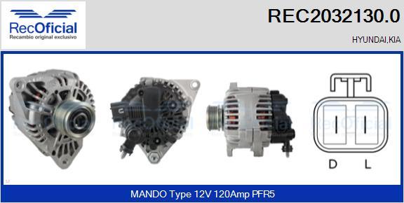 RECOFICIAL REC2032130.0 - Ģenerators adetalas.lv