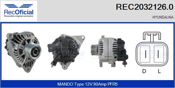 RECOFICIAL REC2032126.0 - Ģenerators adetalas.lv