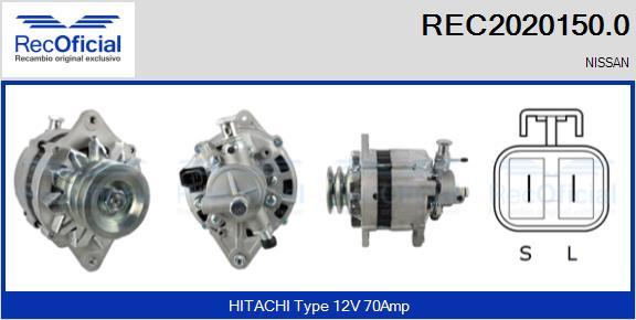 RECOFICIAL REC2020150.0 - Ģenerators adetalas.lv