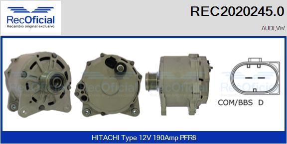 RECOFICIAL REC2020245.0 - Ģenerators adetalas.lv